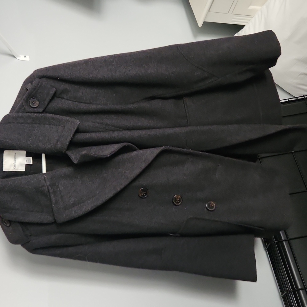 Gray wool blend Peacoat, croft and barrow size M